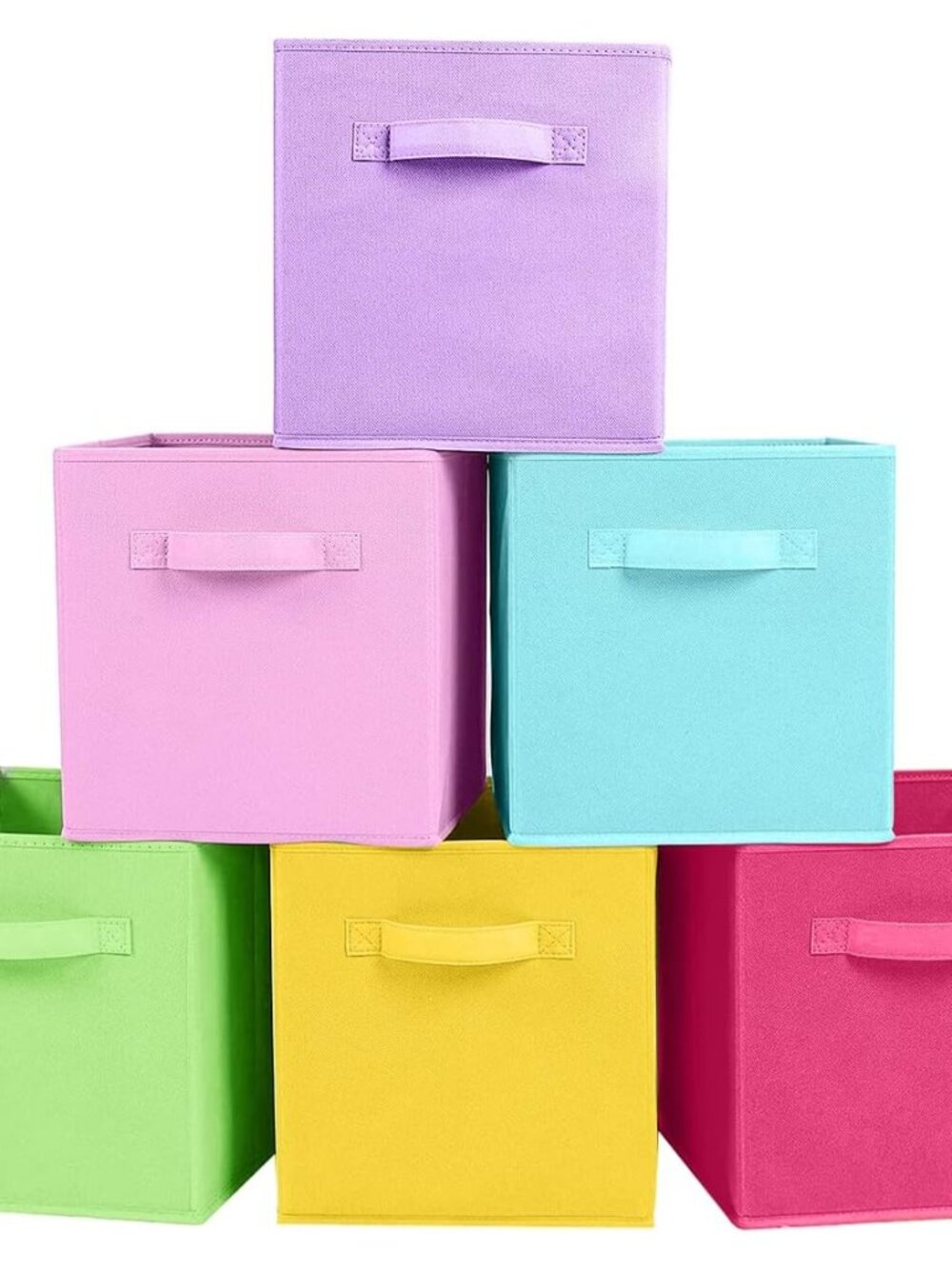 Storage Bins, Foldable Fabric Storage Cubes And Cloth Storage